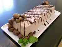 Chestnut Parfait with Chocolate Sauce